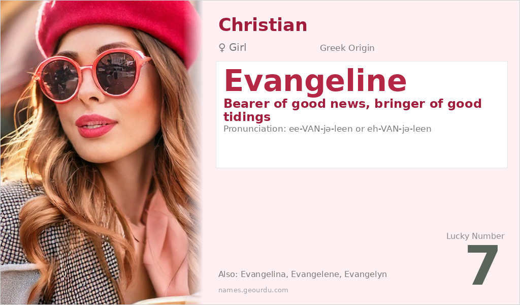 Evangeline Name Meaning and Details
