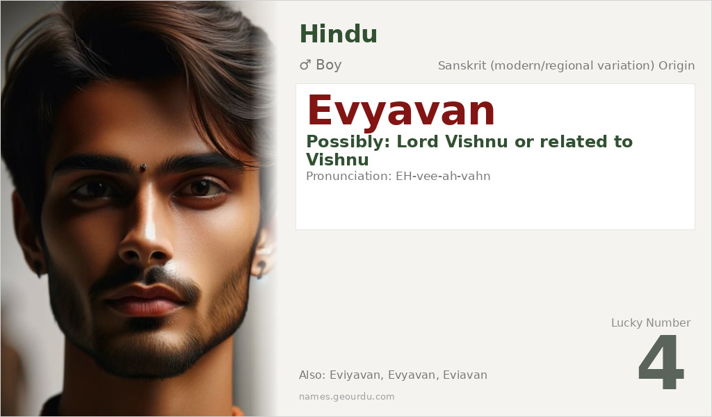 Evyavan Name Meaning and Details