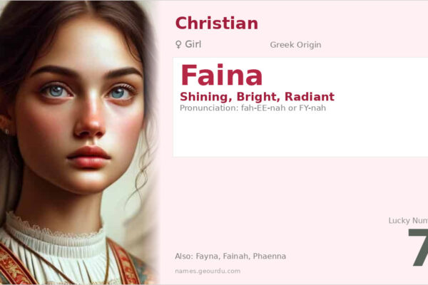 Faina Name Meaning — Greek Origin, Girl Name & History (2025)
