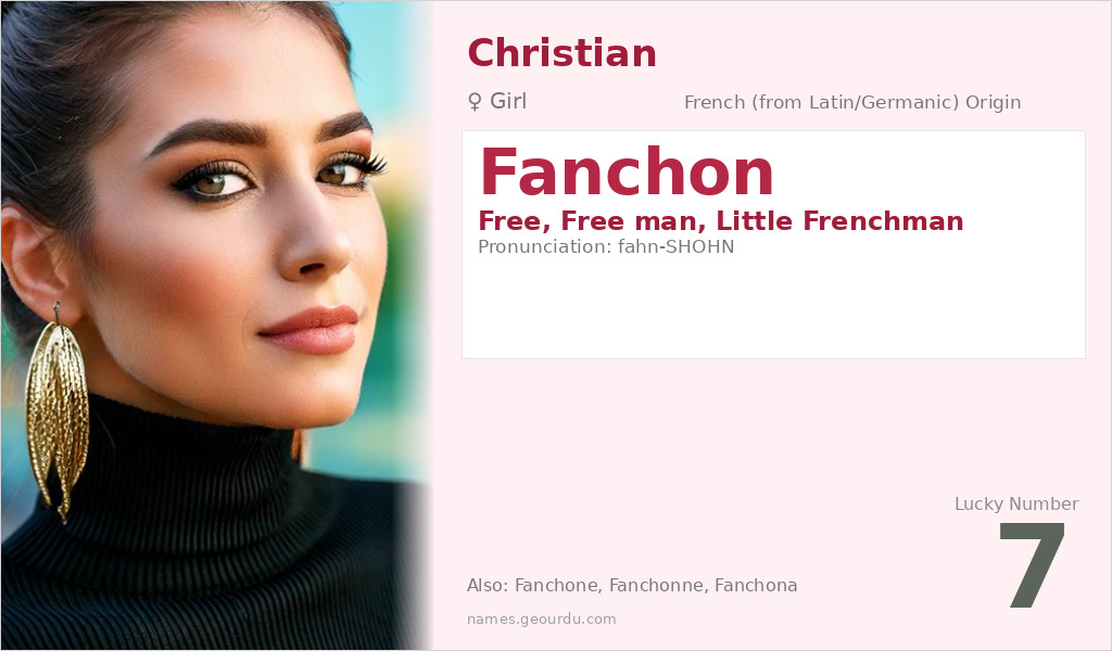 Fanchon Name Meaning and Details
