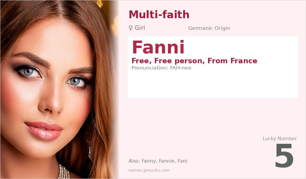 Fanni Name Meaning and Details