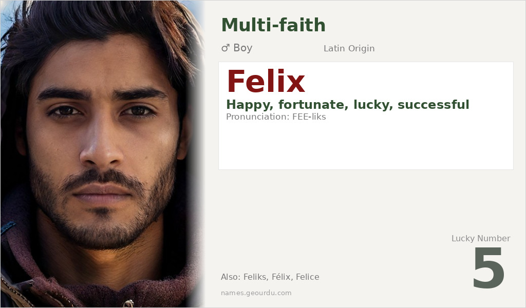 Felix Name Meaning and Details