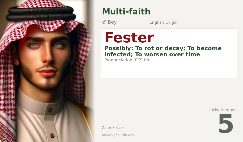 Fester Name Meaning and Details
