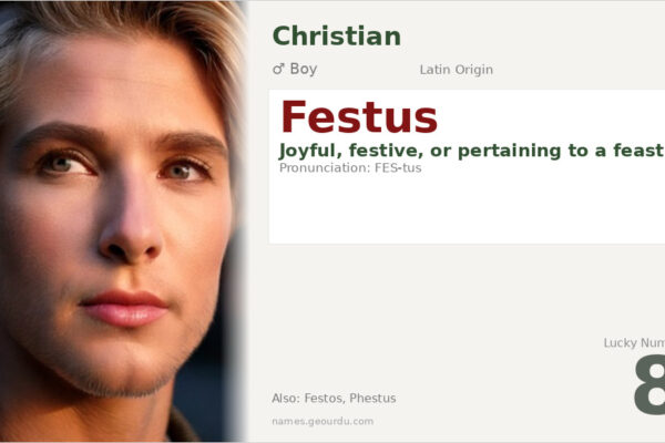 Festus Meaning — Latin Origin, Boy Name & History (2025)