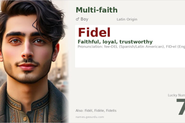 Fidel Name Meaning — Latin Origin, Boy Name & History (2025)