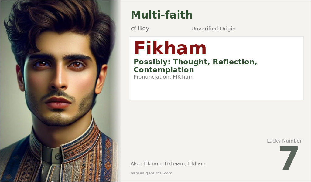 Fikham Name Meaning and Details