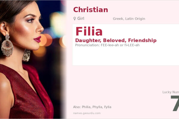 Filia Name Meaning — Greek & Latin Origin, Girl Name Details (2025)