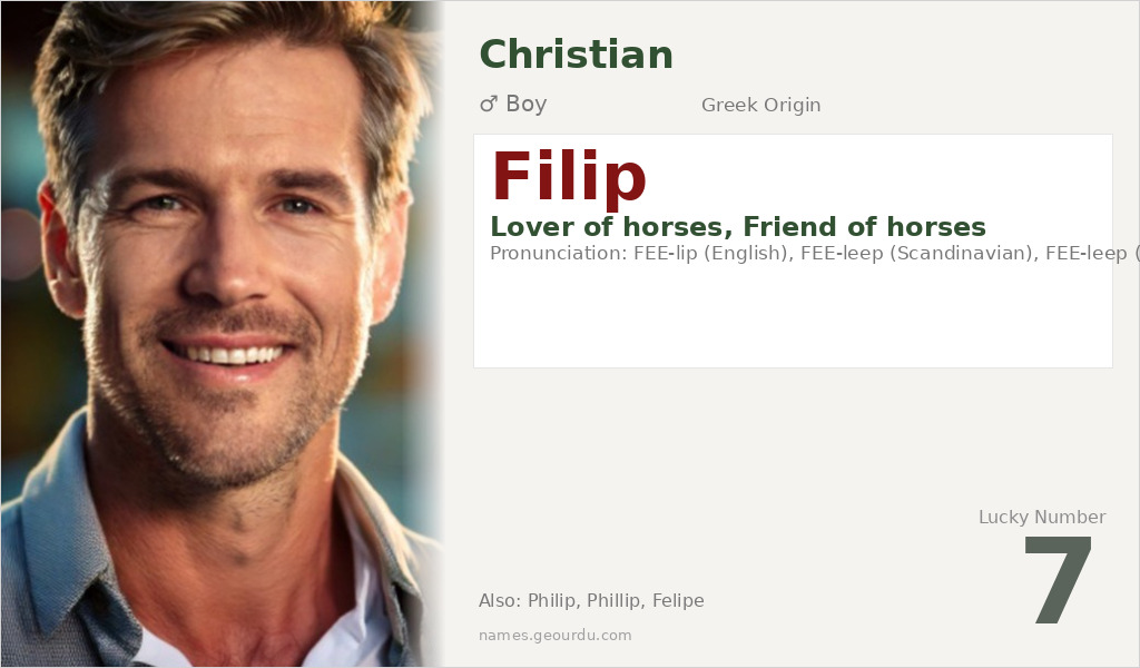 Filip Name Meaning and Details