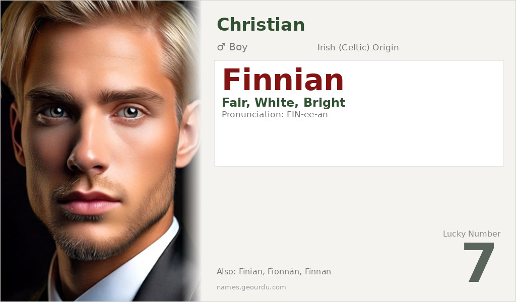 Finnian Name Meaning and Details