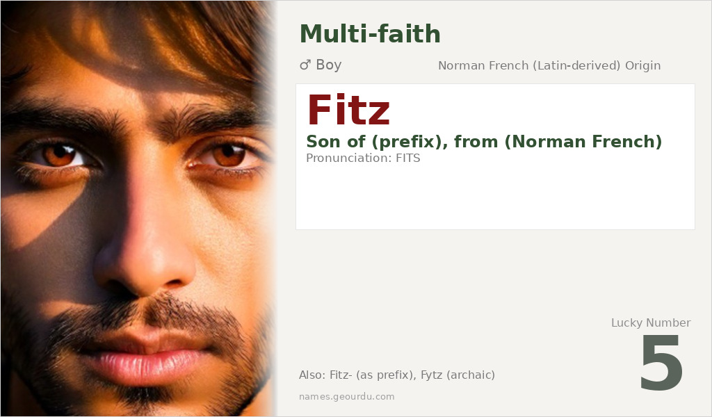 Fitz Name Meaning and Details