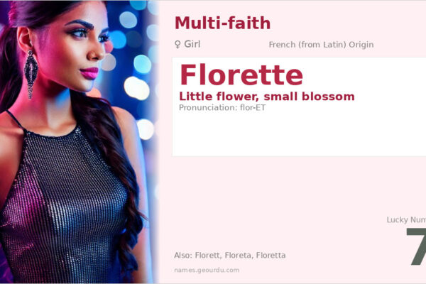 Florette Name Meaning — French Origin, Girl Name & Details (2025)