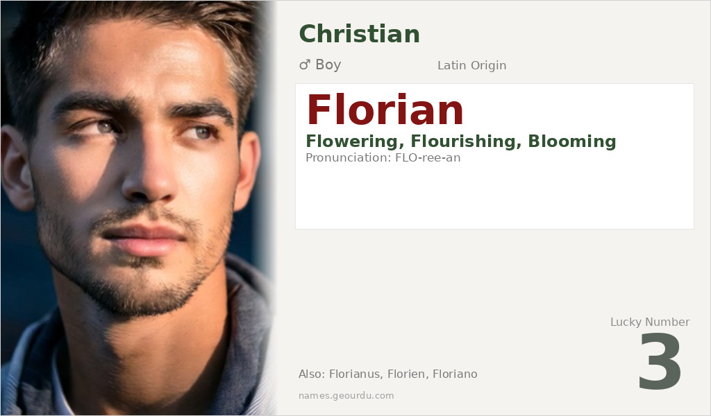Florian Name Meaning and Details
