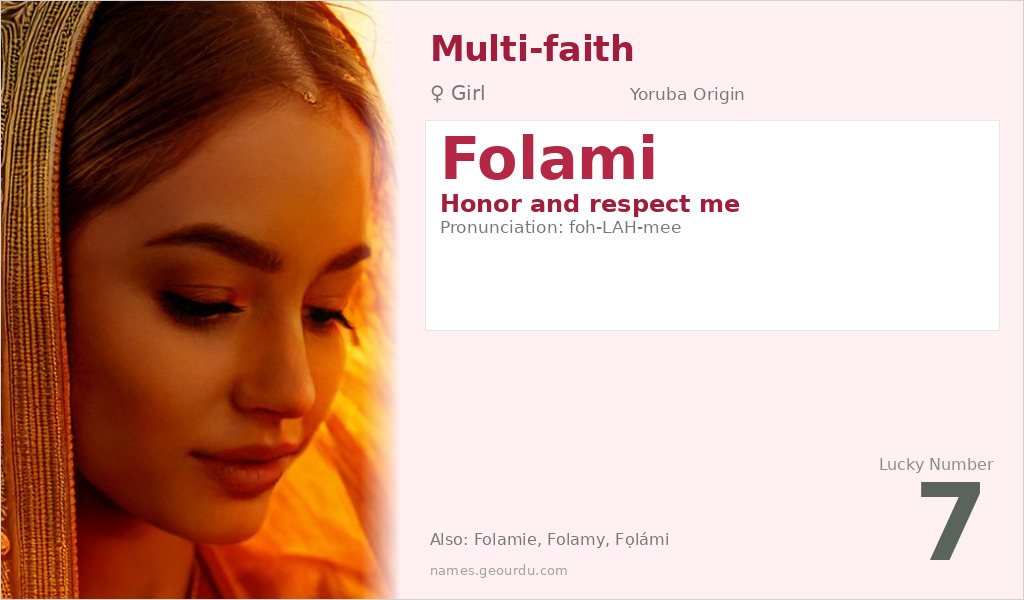 Folami Name Meaning and Details