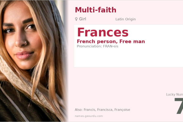 Frances Name Meaning — Origin, Gender & Details (2025)
