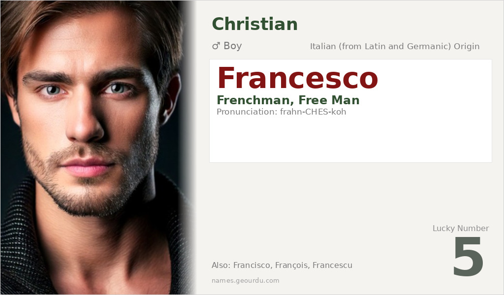 Francesco Name Meaning and Details
