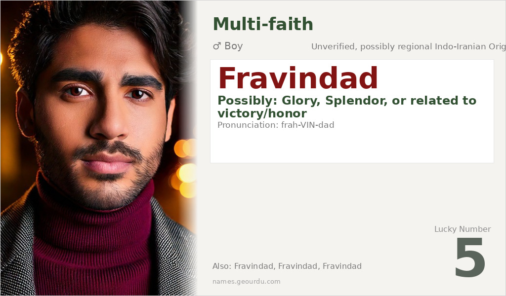 Fravindad Name Meaning and Details