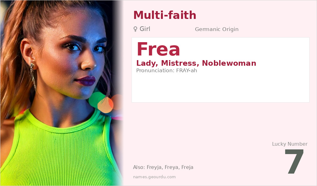 Frea Name Meaning and Details