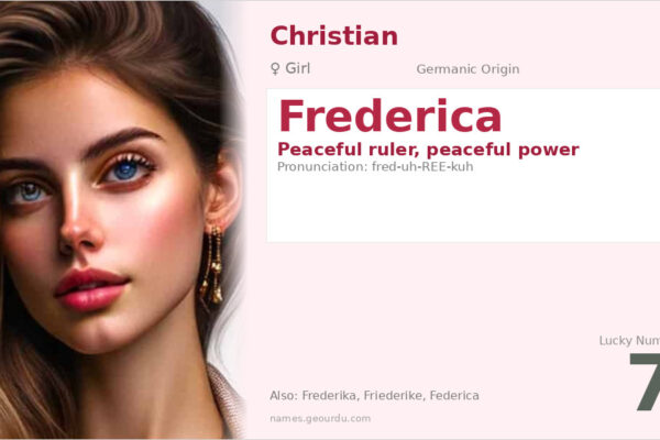 Frederica Name Meaning — Germanic Origin, Girl Name & History (2025)