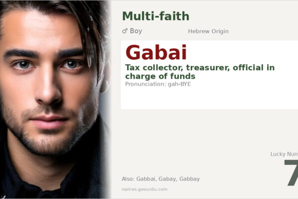 Gabai Name Meaning — Hebrew Origin, Boy Name & Details (2025)