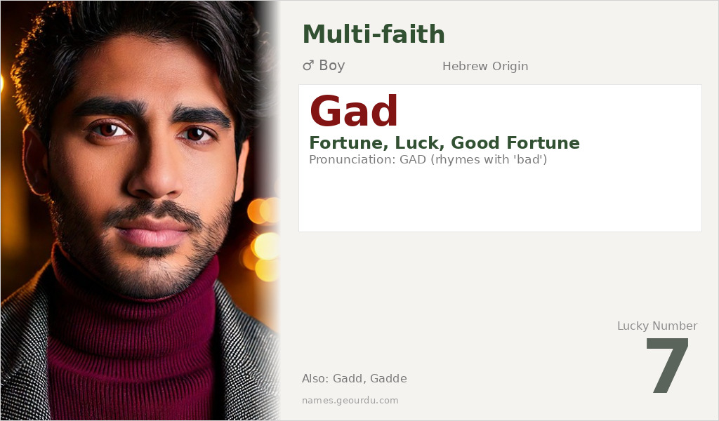 Gad Name Meaning and Details