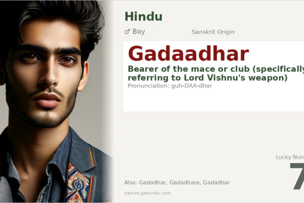Gadaadhar Meaning — Sanskrit Origin, Vishnu’s Name & Details (2025)