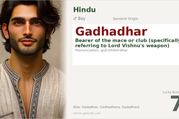 Gadhadhar Meaning — Sanskrit Origin, Boy Name & Vishnu Connection (2025)
