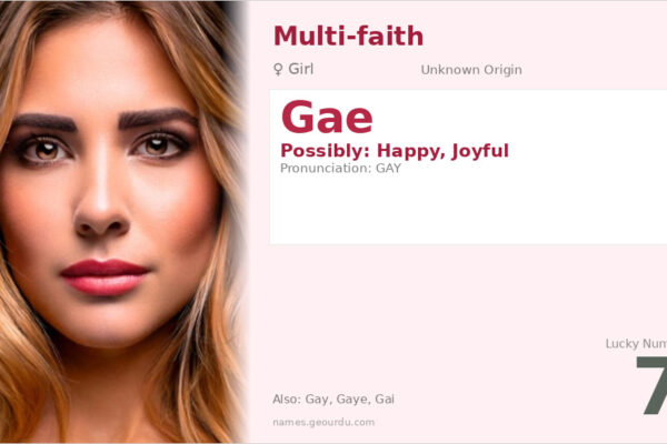 Gae Name Meaning — Origin, Gender & Details (2025)