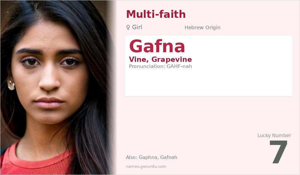 Gafna Name Meaning and Details