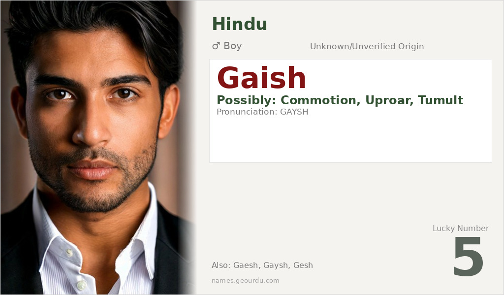 Gaish Name Meaning and Details