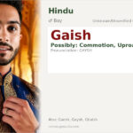 Gaish Name Meaning and Details