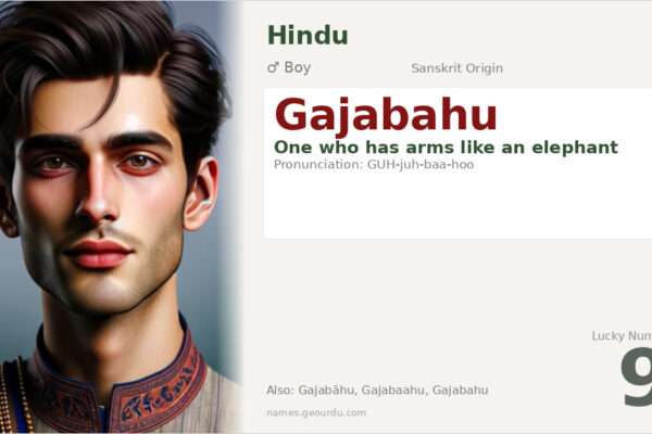 Gajabahu Name Meaning — Sanskrit Origin, Boy Name & Historical Significance (2025)