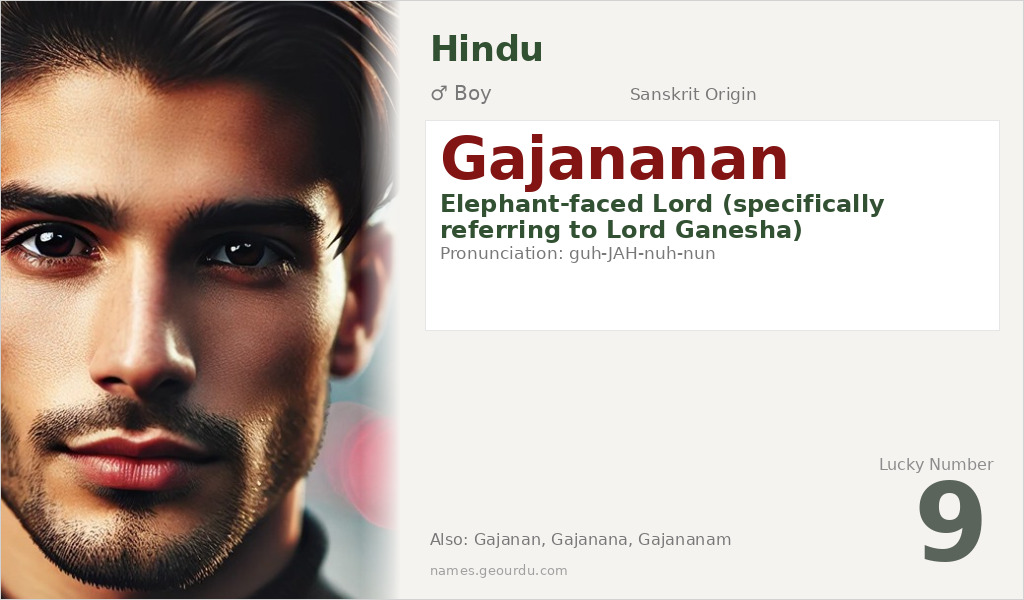 Gajananan Name Meaning and Details