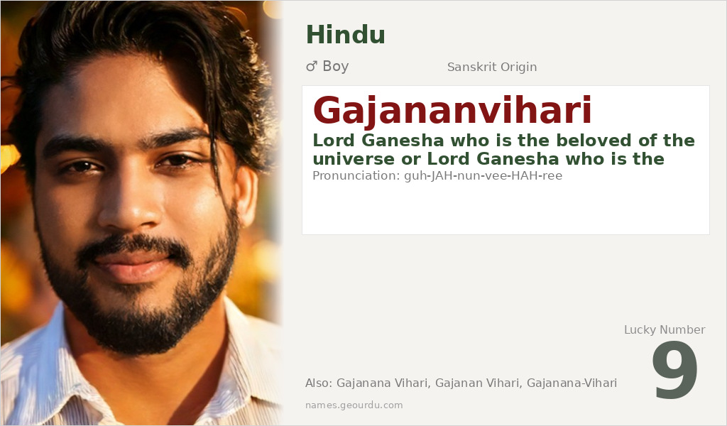 Gajananvihari Name Meaning and Details