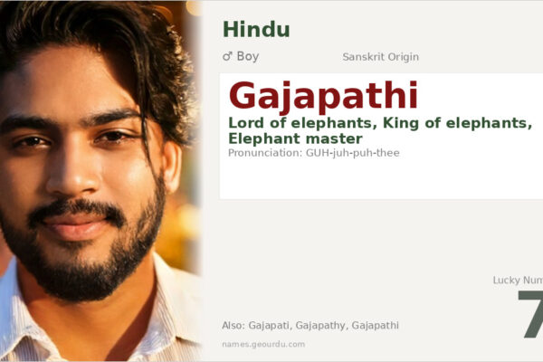 Gajapathi Name Meaning — Sanskrit Origin, Boy Name & Royal History (2025)