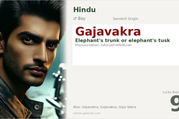 Gajavakra Name Meaning — Sanskrit Origin, Boy Hindu Name & Details (2025)
