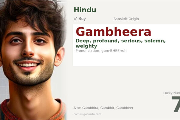 Gambheera Name Meaning — Sanskrit Origin, Boy Name & Cultural Significance (2025)
