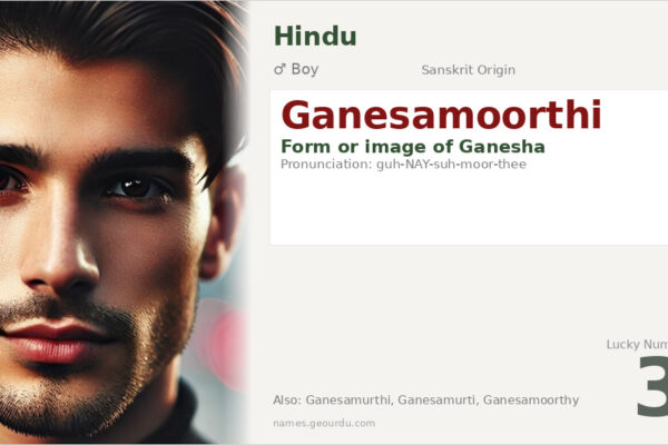 Ganesamoorthi Meaning — Origin, Gender & Details (2025)
