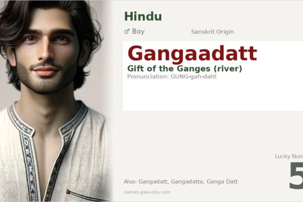 Gangaadatt Meaning — Sanskrit Origin, Boy Name & Details (2025)