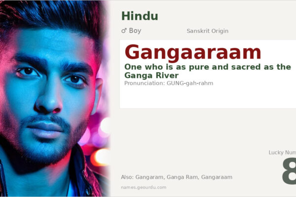 Gangaaraam Meaning — Sanskrit Origin, Hindu Boy Name & Details (2025)