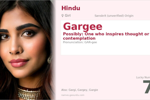 Gargee Name Meaning — Origin, Gender & Details (2025)