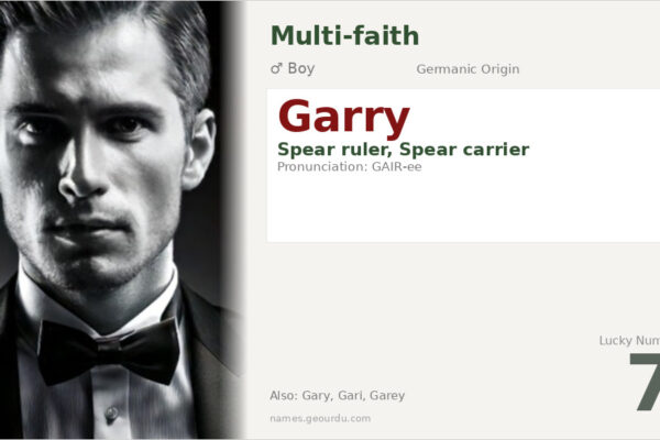 Garry Name Meaning — Germanic Origin, Boy Name & History (2025)