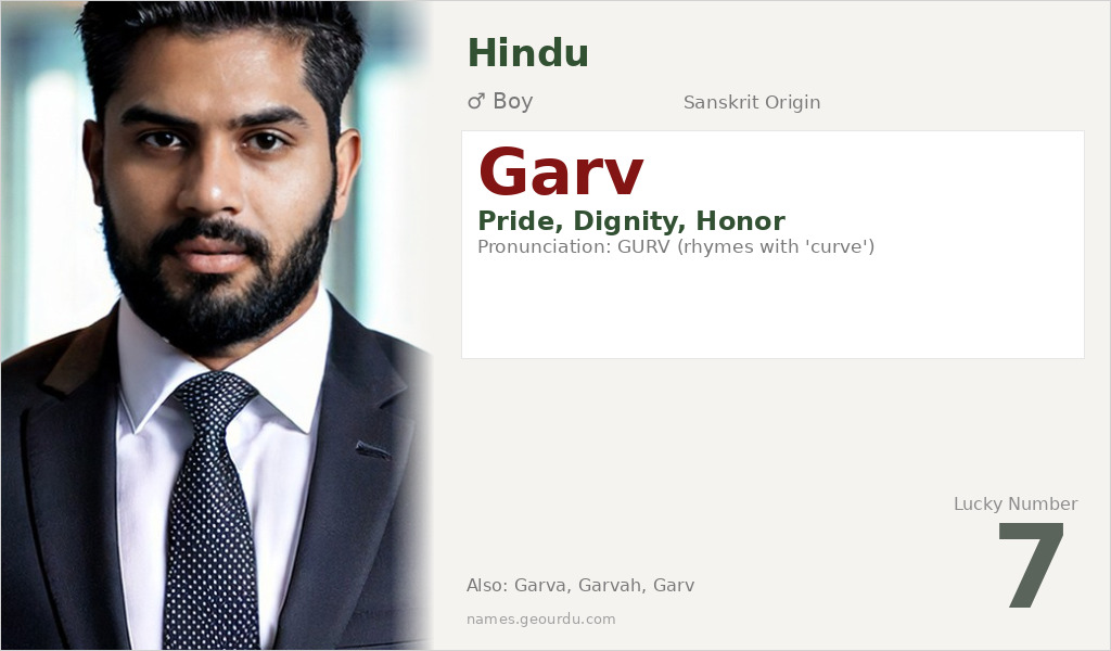 Garv Name Meaning and Details