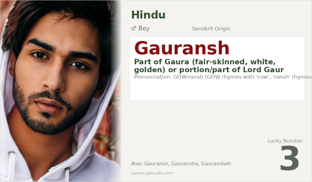 Gauransh Name Meaning and Details
