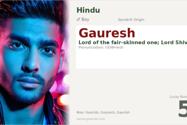 Gauresh Name Meaning — Sanskrit Origin, Hindu Boy Name & Details (2025)
