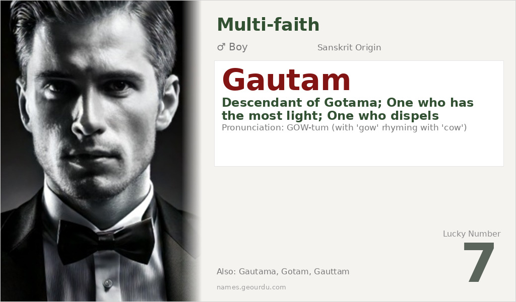 Gautam Name Meaning and Details