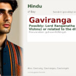 Gaviranga Name Meaning and Details