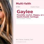 Gaylee Name Meaning and Details