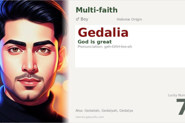 Gedalia Name Meaning — Hebrew Origin, Biblical Significance & Details (2025)