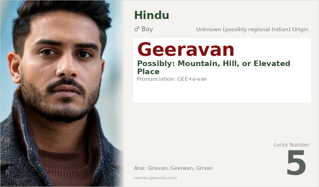 Geeravan Name Meaning and Details