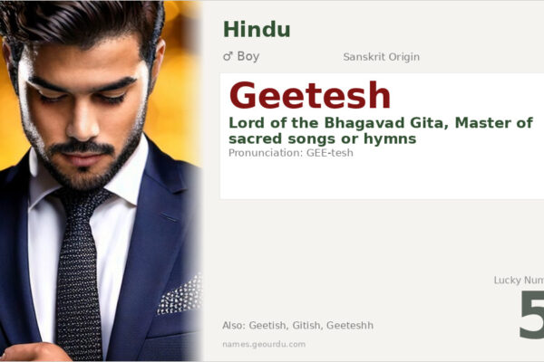 Geetesh Name Meaning — Sanskrit Origin, Hindu Boy Name & Details (2025)